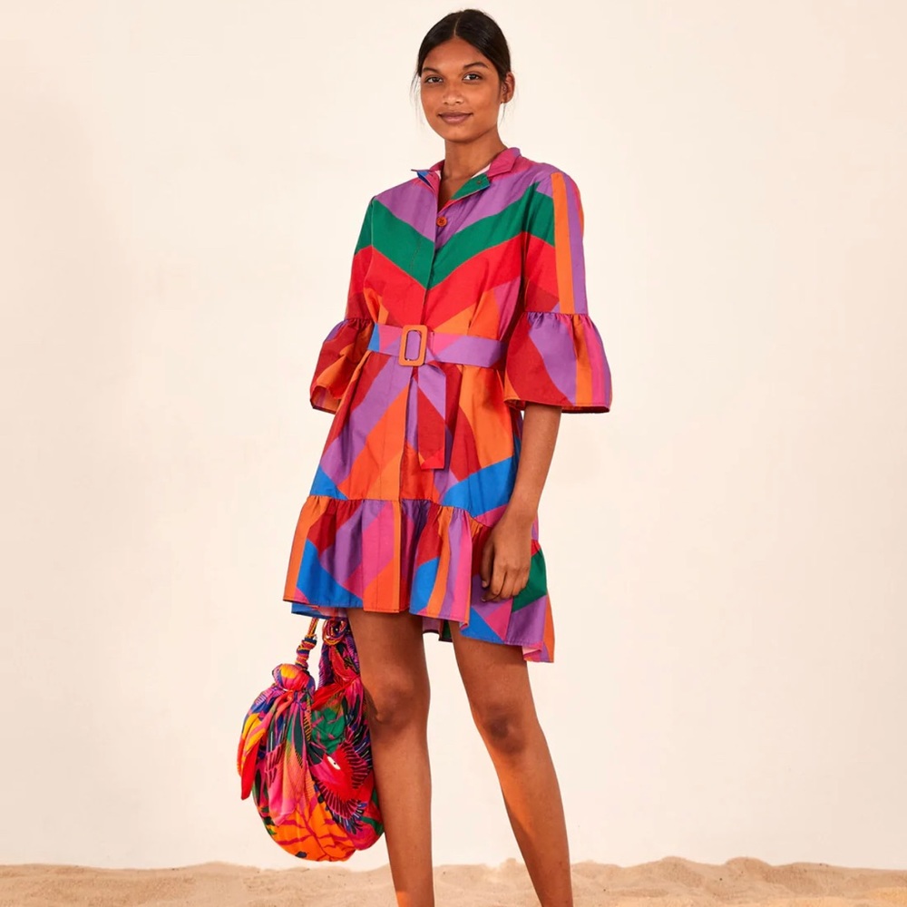 FARM Rio Amanda Stripes Dress